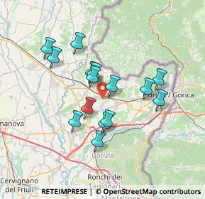 Mappa Via Guglielmo Oberdan, 34070 Moraro GO, Italia (5.884)