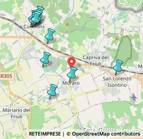 Mappa Via Guglielmo Oberdan, 34070 Moraro GO, Italia (2.46727)