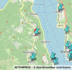 Mappa Via Castello, 22030 Oliveto Lario LC, Italia (3.424)