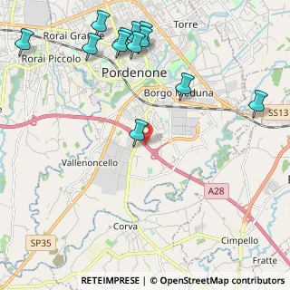 Mappa A28, 33170 Pordenone PN, Italia (2.6825)