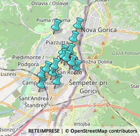 Mappa Via dei Lantieri, 34170 Gorizia GO, Italia (1.12733)
