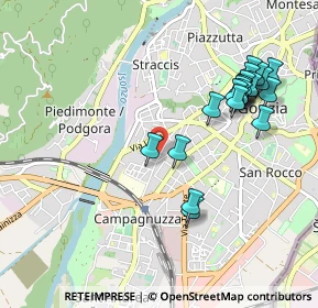 Mappa Via Paolo Diacono, 34170 Gorizia GO, Italia (1.032)