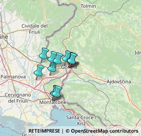 Mappa Via Emilio Cravos, 34170 Gorizia GO, Italia (8.90917)