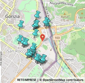 Mappa Via Emilio Cravos, 34170 Gorizia GO, Italia (0.42692)