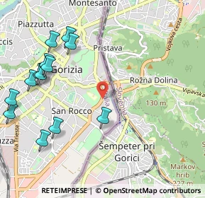 Mappa Via Emilio Cravos, 34170 Gorizia GO, Italia (1.28846)