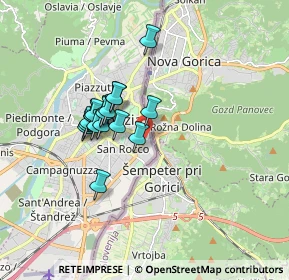 Mappa Via Emilio Cravos, 34170 Gorizia GO, Italia (1.32167)