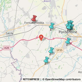 Mappa Via Sentirone, 33080 Porcia PN, Italia (5.20636)