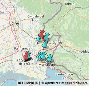 Mappa SR56, 34070 Capriva del Friuli GO, Italia (12.91867)