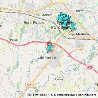 Mappa Via V. Antonio Cargnel, 33170 Pordenone PN, Italia (2.20857)