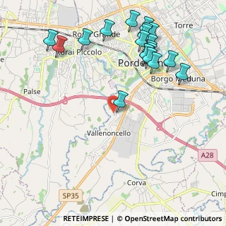 Mappa Via V. Antonio Cargnel, 33170 Pordenone PN, Italia (2.457)