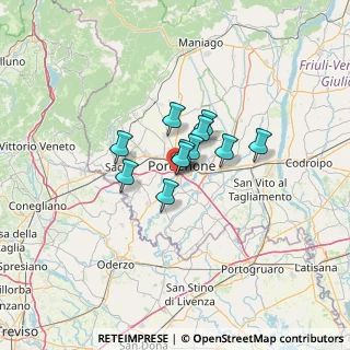 Mappa Via V. Antonio Cargnel, 33170 Pordenone PN, Italia (7.25909)