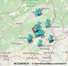 Mappa Via S. Antonio, 31050 Miane TV, Italia (9.7145)