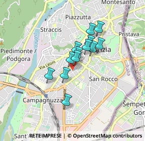 Mappa Via Pierandrea Mattioli, 34170 Gorizia GO, Italia (0.58615)