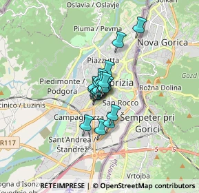 Mappa Via Pierandrea Mattioli, 34170 Gorizia GO, Italia (0.72737)