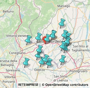 Mappa Via Fossaluzza, 33074 Fontanafredda PN, Italia (12.27211)