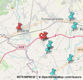 Mappa Via Fossaluzza, 33074 Fontanafredda PN, Italia (5.25643)