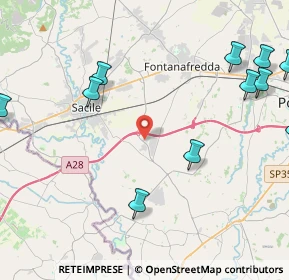 Mappa Via Fossaluzza, 33074 Fontanafredda PN, Italia (6.48)