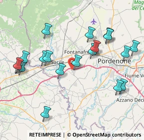 Mappa Via Fossaluzza, 33074 Fontanafredda PN, Italia (8.8505)