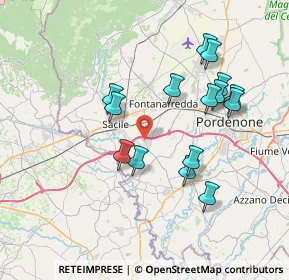 Mappa Via Fossaluzza, 33074 Fontanafredda PN, Italia (7.062)