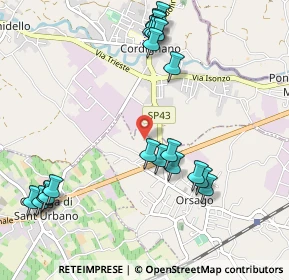 Mappa Via Nasse, 31010 Orsago TV, Italia (1.1655)