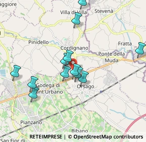 Mappa Via Nasse, 31010 Orsago TV, Italia (1.95462)