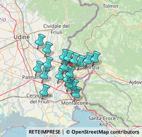 Mappa Via Cavour, 34070 Capriva del Friuli GO, Italia (9.39684)