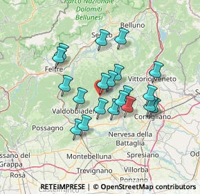 Mappa 31050 Miane TV, Italia (11.16)