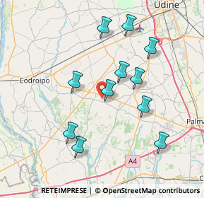 Mappa Via San Giovanni, 33030 Talmassons UD, Italia (7.11909)