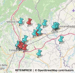 Mappa Via Camparnei, 31010 Orsago TV, Italia (7.1235)