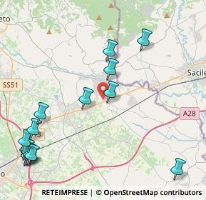 Mappa Via Camparnei, 31010 Orsago TV, Italia (5.38643)