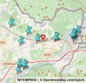 Mappa Via Stazione, 34070 Mossa GO, Italia (4.855)