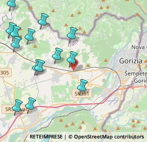 Mappa Via Stazione, 34070 Mossa GO, Italia (5.39)