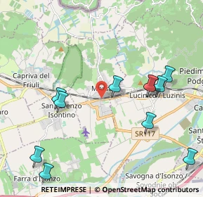 Mappa Via Stazione, 34070 Mossa GO, Italia (2.35545)