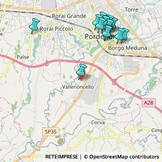 Mappa Via della Boschetta, 33170 Pordenone PN, Italia (2.625)