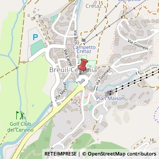 Mappa Via Gorret, 18, 11021 Valtournenche, Aosta (Valle d'Aosta)