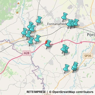 Mappa Via E. Chiaradia, 33074 Fontanafredda PN, Italia (4.29176)