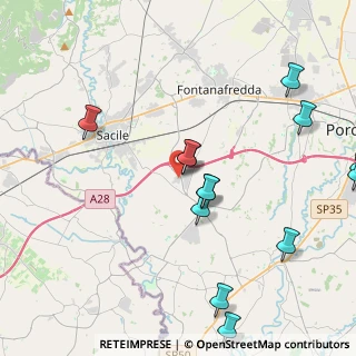 Mappa Via E. Chiaradia, 33074 Fontanafredda PN, Italia (5.11214)
