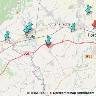 Mappa Via E. Chiaradia, 33074 Fontanafredda PN, Italia (6.94636)