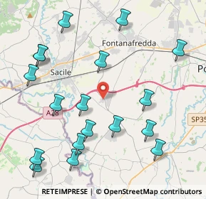 Mappa Via E. Chiaradia, 33074 Fontanafredda PN, Italia (4.88611)