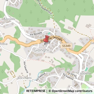 Mappa Frazione Gionghi, 99, 38046 Lavarone, Trento (Trentino-Alto Adige)