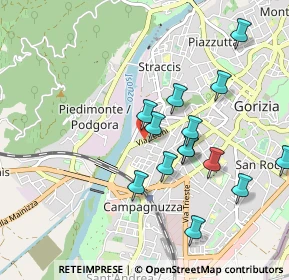 Mappa Via Giuseppe Tartini, 34170 Gorizia GO, Italia (0.90071)