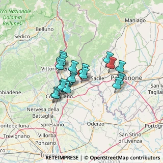 Mappa Via Garibaldi, 31016 Cordignano TV, Italia (10.097)