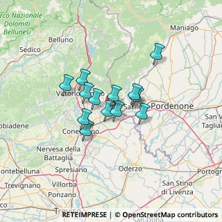Mappa Via Garibaldi, 31016 Cordignano TV, Italia (8.93615)