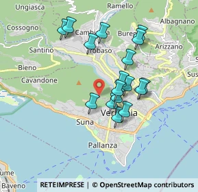 Mappa Viale Giuseppe Azari, 28925 Verbania VB, Italia (1.50176)