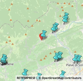 Mappa Via Cal di Mezzo, 31050 Miane TV, Italia (6.5365)