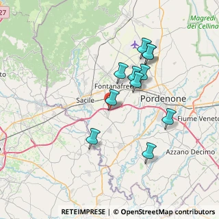 Mappa Conegliano-Pordenone, 33070 Brugnera PN, Italia (6.62727)