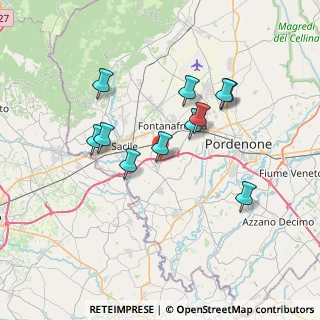 Mappa Conegliano-Pordenone, 33070 Brugnera PN, Italia (6.30455)