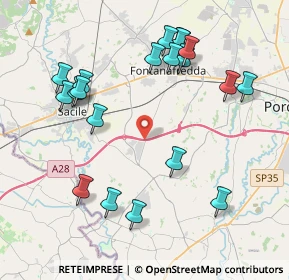 Mappa Conegliano-Pordenone, 33070 Fontanafredda PN, Italia (4.3465)