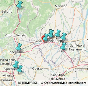 Mappa Conegliano-Pordenone, 33070 Fontanafredda PN, Italia (13.99818)