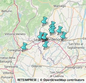 Mappa Conegliano-Pordenone, 33070 Fontanafredda PN, Italia (7.83364)